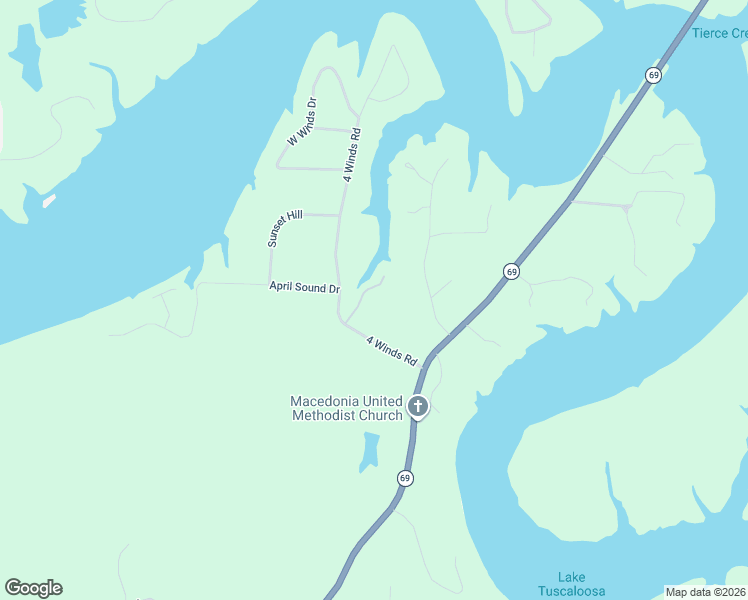 map of restaurants, bars, coffee shops, grocery stores, and more near 15083 Four Winds Road in Northport