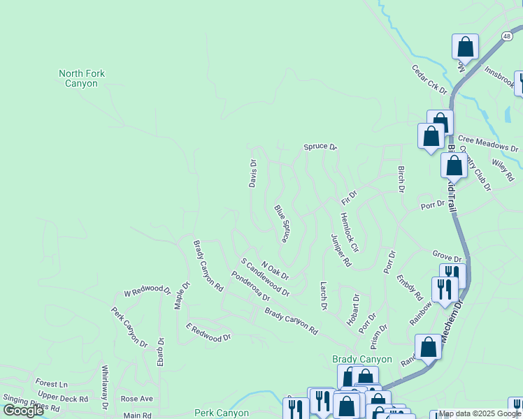 map of restaurants, bars, coffee shops, grocery stores, and more near 221 Yellow Pine Road in Ruidoso