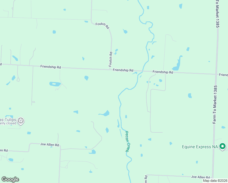map of restaurants, bars, coffee shops, grocery stores, and more near 12592 Friendship Road in Pilot Point