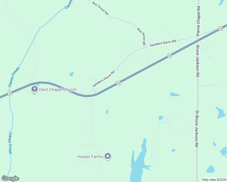 map of restaurants, bars, coffee shops, grocery stores, and more near 3274 Georgia 34 in Newnan