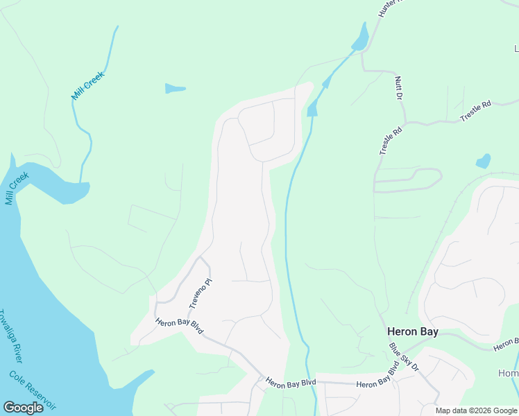 map of restaurants, bars, coffee shops, grocery stores, and more near 6117 Golf View Crossing in Locust Grove