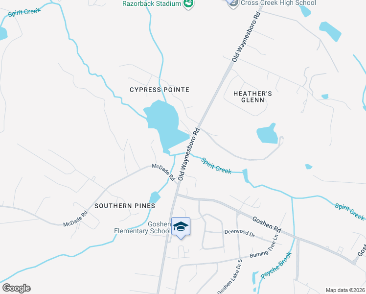 map of restaurants, bars, coffee shops, grocery stores, and more near 3973 Old Waynesboro Road in Augusta