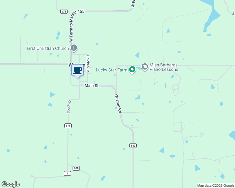 map of restaurants, bars, coffee shops, grocery stores, and more near 10031-10729 Farm to Market 543 in Celina