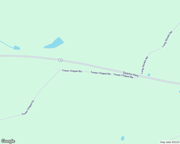 map of restaurants, bars, coffee shops, grocery stores, and more near Texas Chapel Road in Putnam County