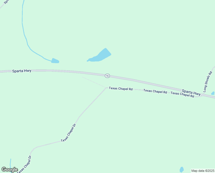 map of restaurants, bars, coffee shops, grocery stores, and more near Texas Chapel Road in Putnam County
