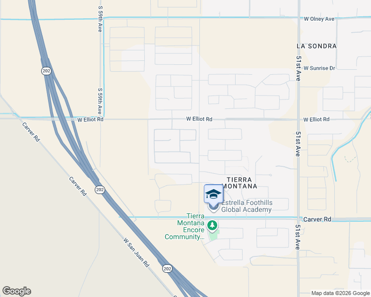 map of restaurants, bars, coffee shops, grocery stores, and more near 5538 West Jackalope Lane in Phoenix