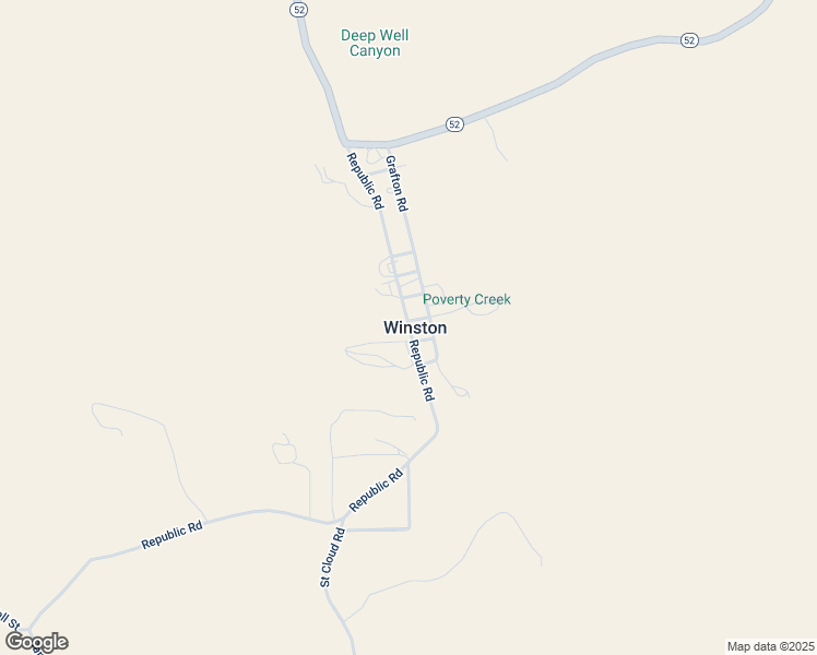 map of restaurants, bars, coffee shops, grocery stores, and more near Republic Road in Winston
