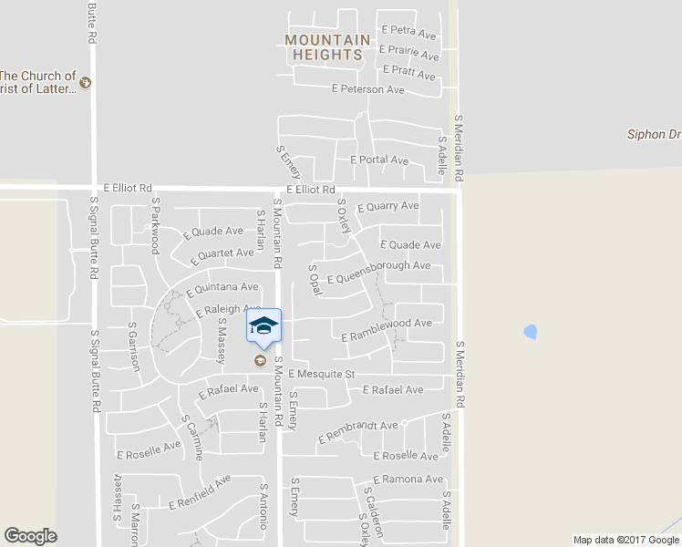 map of restaurants, bars, coffee shops, grocery stores, and more near 11330 East Queensborough Avenue in Mesa