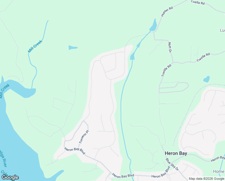 map of restaurants, bars, coffee shops, grocery stores, and more near 6128 Golf View Crossing in Locust Grove