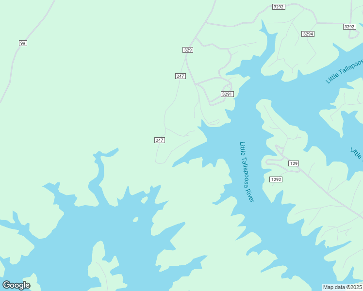 map of restaurants, bars, coffee shops, grocery stores, and more near 706 County Road 247 in Wedowee