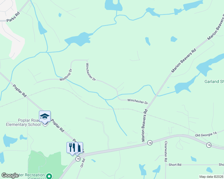 map of restaurants, bars, coffee shops, grocery stores, and more near 208 Winchester Drive in Sharpsburg