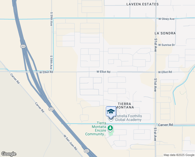 map of restaurants, bars, coffee shops, grocery stores, and more near 5538 West Walatowa Street in Phoenix