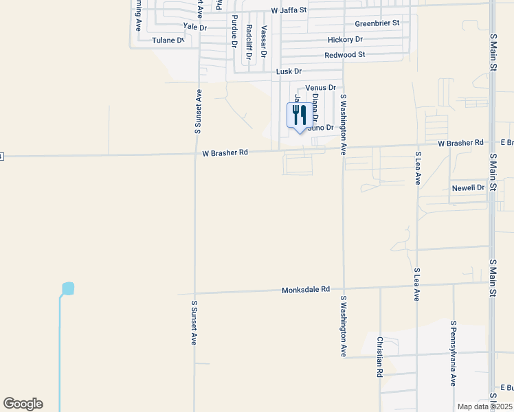 map of restaurants, bars, coffee shops, grocery stores, and more near West Brasher Road in Roswell
