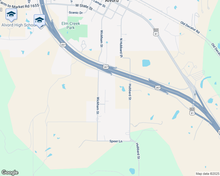 map of restaurants, bars, coffee shops, grocery stores, and more near 117 Deer Creek Drive in Alvord