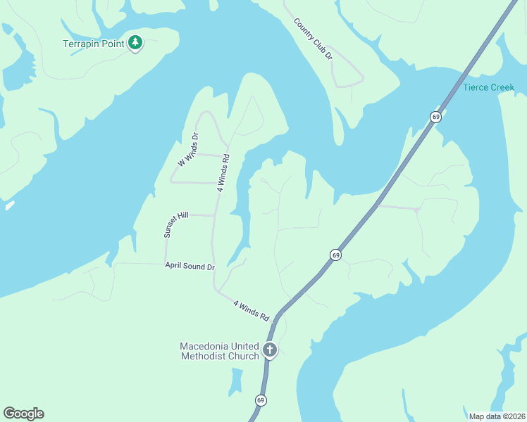 map of restaurants, bars, coffee shops, grocery stores, and more near 11130 Karlie Grace Lane in Northport