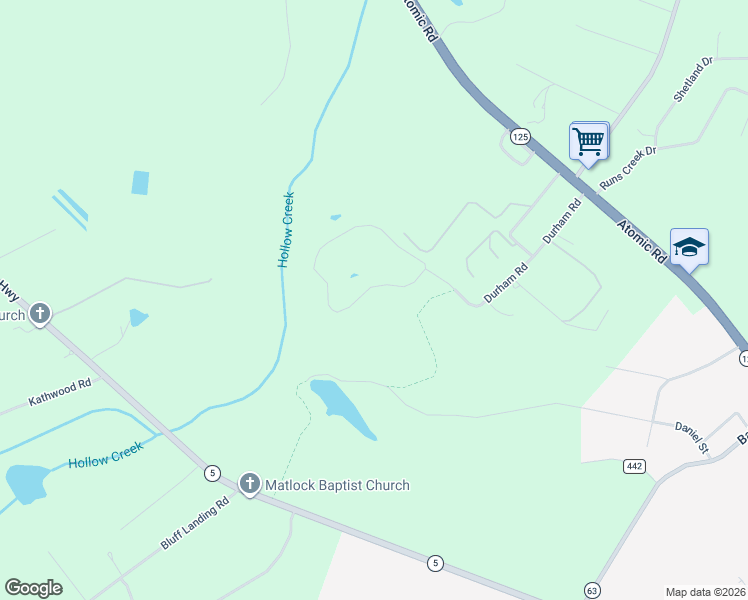 map of restaurants, bars, coffee shops, grocery stores, and more near 93 Durham Road in Jackson
