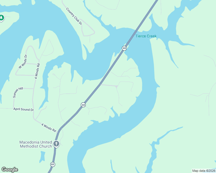 map of restaurants, bars, coffee shops, grocery stores, and more near 10757 Herman Boyd Road in Northport