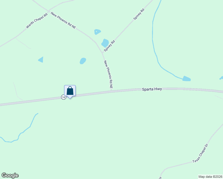 map of restaurants, bars, coffee shops, grocery stores, and more near 863 Sparta Highway in Eatonton