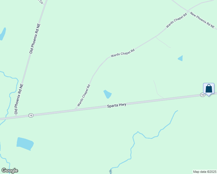 map of restaurants, bars, coffee shops, grocery stores, and more near 138 Wards Chapel Road in Eatonton