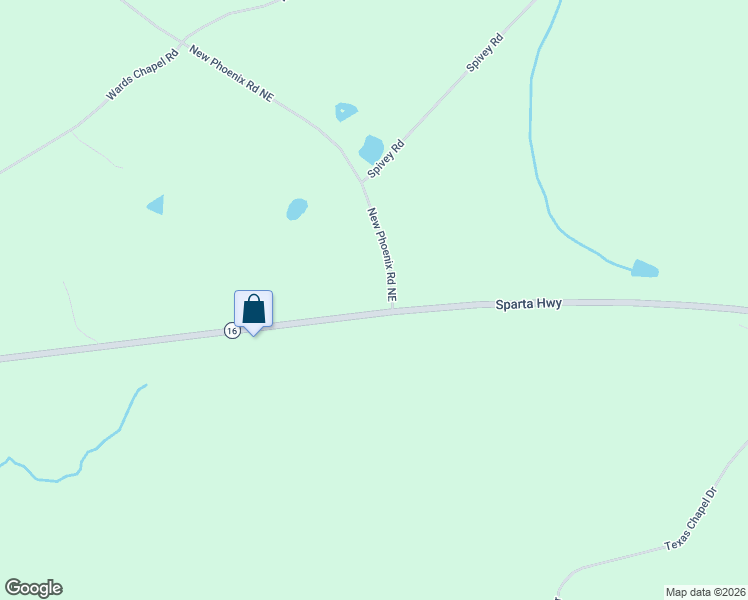 map of restaurants, bars, coffee shops, grocery stores, and more near 863 Sparta Highway in Eatonton