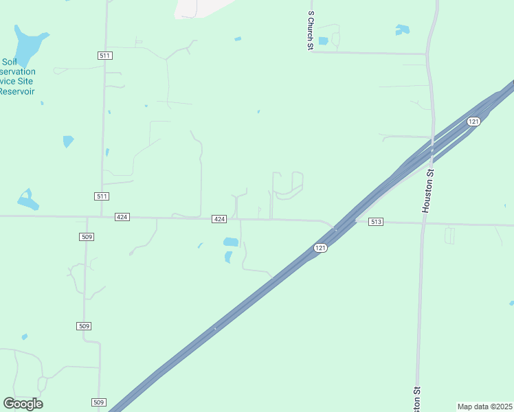 map of restaurants, bars, coffee shops, grocery stores, and more near 7039 County Road 424 in Anna