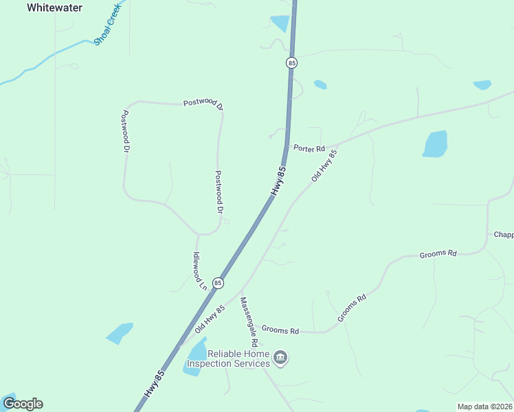 map of restaurants, bars, coffee shops, grocery stores, and more near 2137 Georgia 85 in Fayetteville