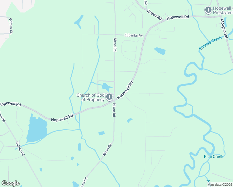 map of restaurants, bars, coffee shops, grocery stores, and more near 8079 Hopewell Road in Bessemer