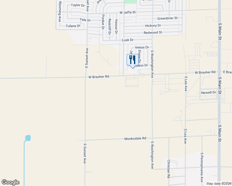 map of restaurants, bars, coffee shops, grocery stores, and more near West Brasher Road in Roswell