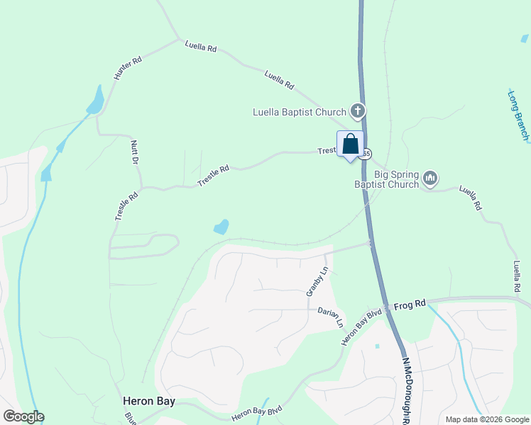 map of restaurants, bars, coffee shops, grocery stores, and more near 271 Trestle Road in Locust Grove