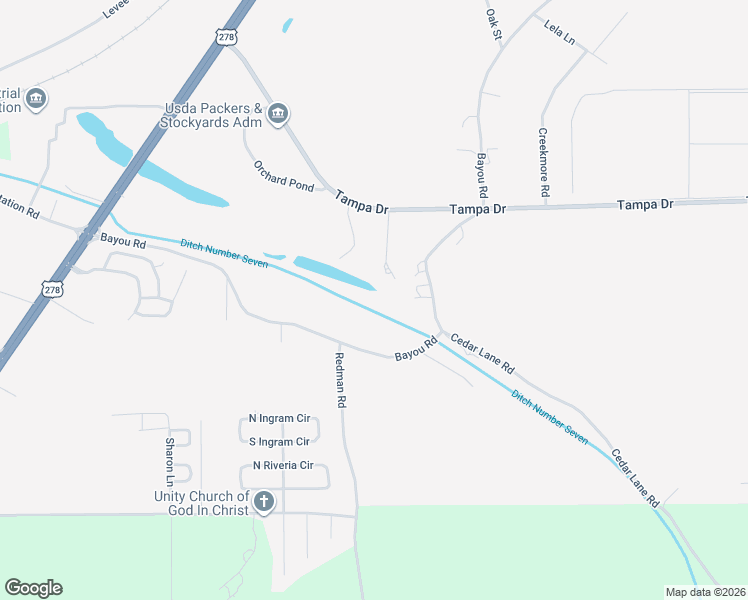 map of restaurants, bars, coffee shops, grocery stores, and more near 210 Bayou Road in Greenville