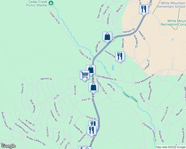 map of restaurants, bars, coffee shops, grocery stores, and more near 800 Billy the Kid Trail in Ruidoso