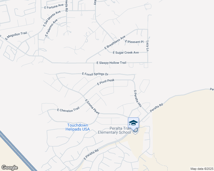 map of restaurants, bars, coffee shops, grocery stores, and more near 12362 East Pivot Peak in Gold Canyon