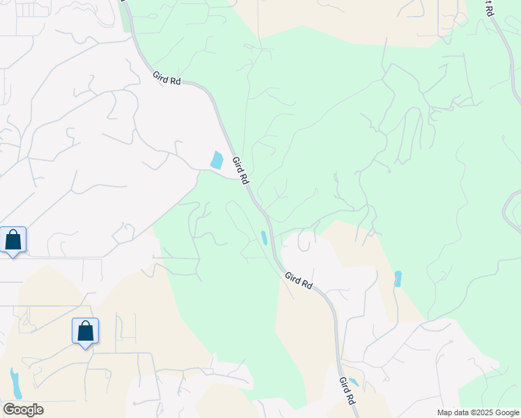 map of restaurants, bars, coffee shops, grocery stores, and more near 2404 Gird Road in Fallbrook