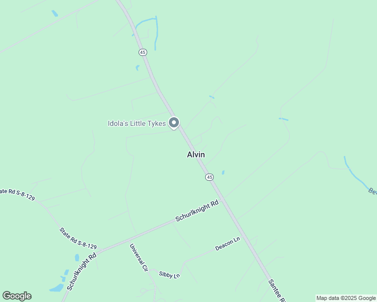 map of restaurants, bars, coffee shops, grocery stores, and more near 2217 Santee River Road in Saint Stephen