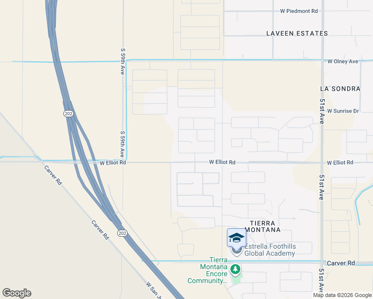 map of restaurants, bars, coffee shops, grocery stores, and more near 5536 West Alta Mesa Avenue in Phoenix