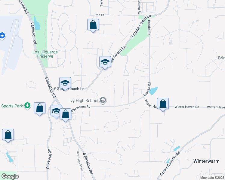 map of restaurants, bars, coffee shops, grocery stores, and more near 2363 Clearcrest Lane in Fallbrook