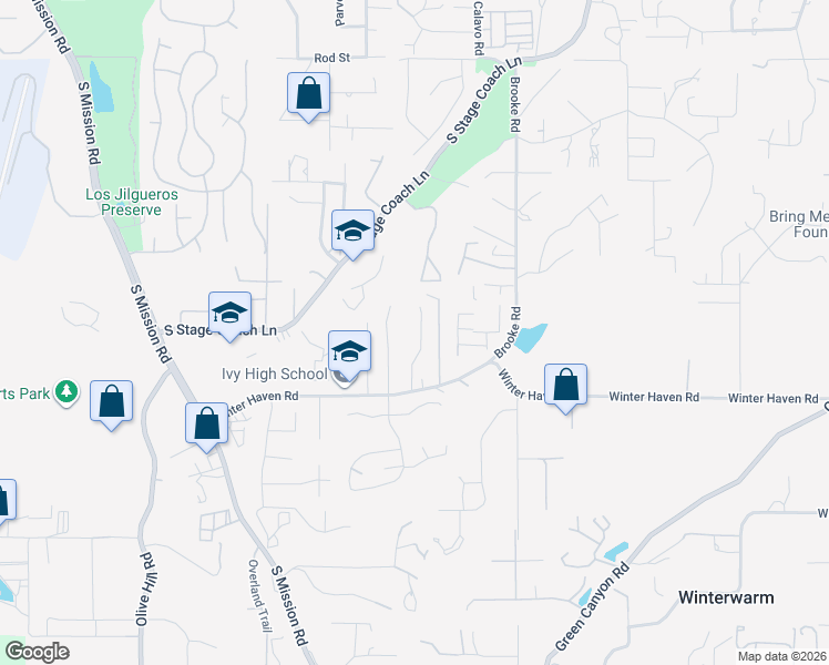map of restaurants, bars, coffee shops, grocery stores, and more near 2329 Harvest Vista Lane in Fallbrook