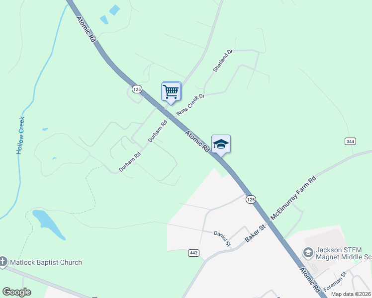 map of restaurants, bars, coffee shops, grocery stores, and more near 347 Clements Way in Jackson
