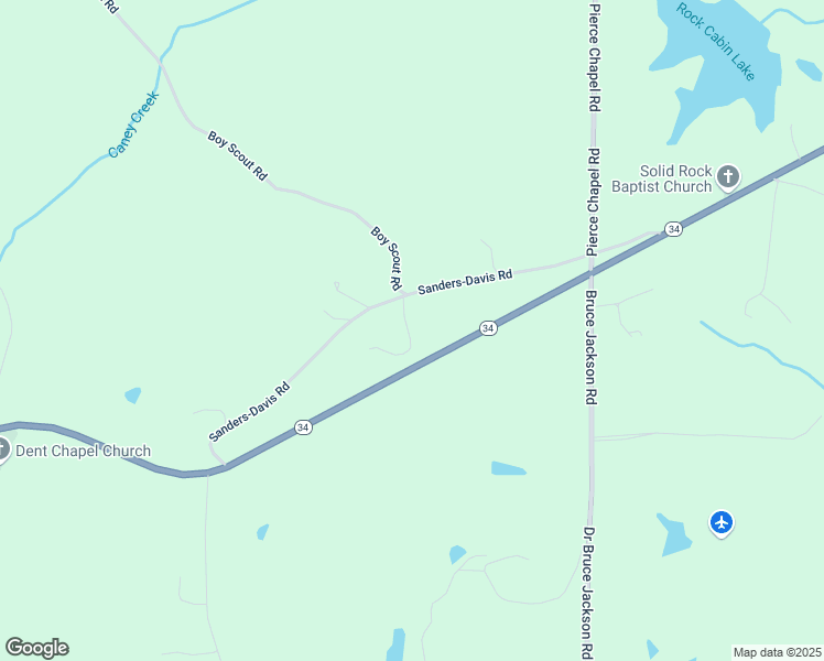 map of restaurants, bars, coffee shops, grocery stores, and more near 274 Sanders-Davis Road in Newnan