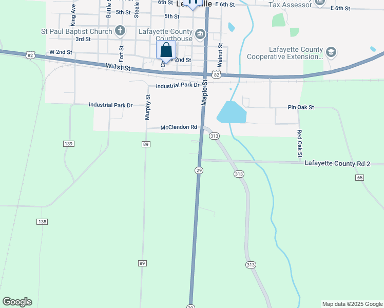 map of restaurants, bars, coffee shops, grocery stores, and more near 24 Arkansas 29 in Lewisville