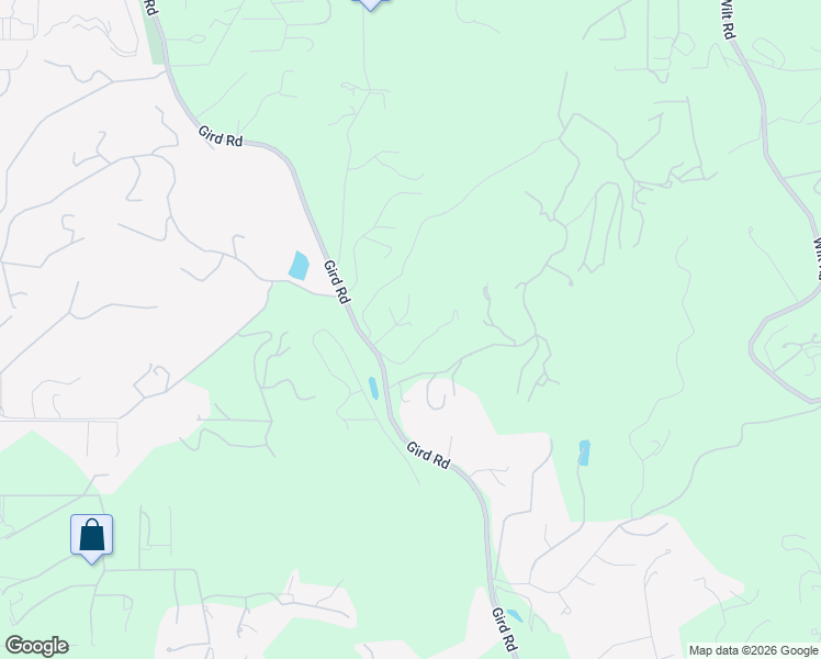 map of restaurants, bars, coffee shops, grocery stores, and more near 2422 Gird Road in Fallbrook