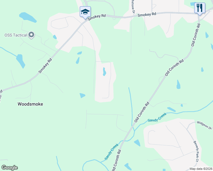 map of restaurants, bars, coffee shops, grocery stores, and more near 187 Natures Cove in Newnan