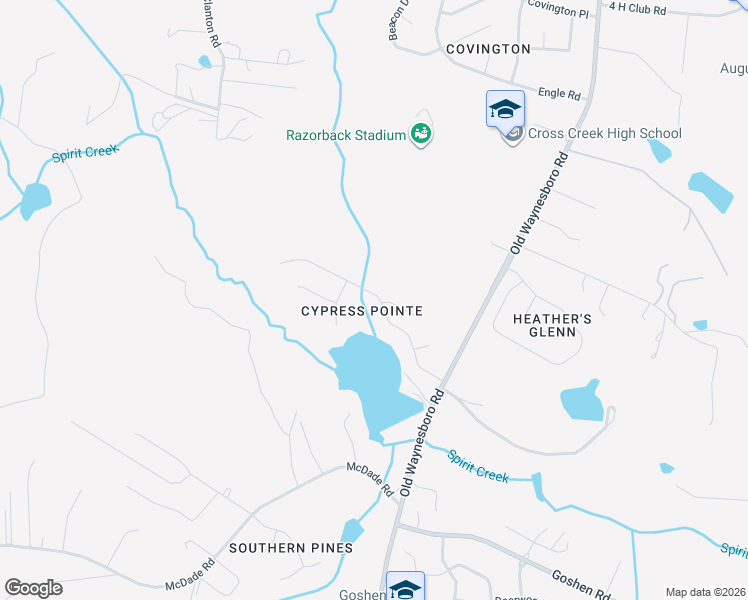 map of restaurants, bars, coffee shops, grocery stores, and more near 1736 Tamarind Way in Augusta