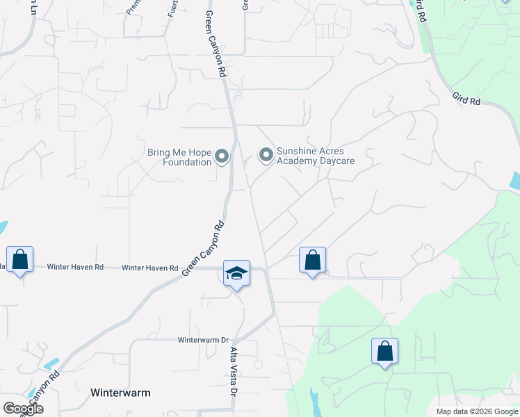 map of restaurants, bars, coffee shops, grocery stores, and more near 2228 Vía Del Robles in Fallbrook