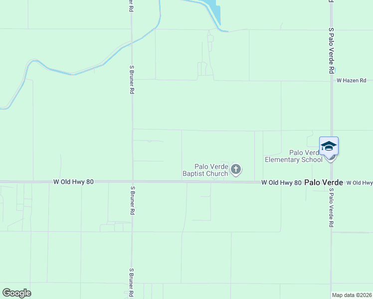 map of restaurants, bars, coffee shops, grocery stores, and more near 29704 West Old Highway 80 in Palo Verde