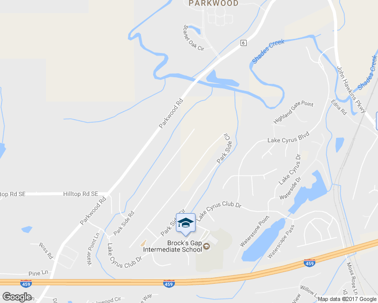 map of restaurants, bars, coffee shops, grocery stores, and more near 3556 Parkwood Road in Bessemer