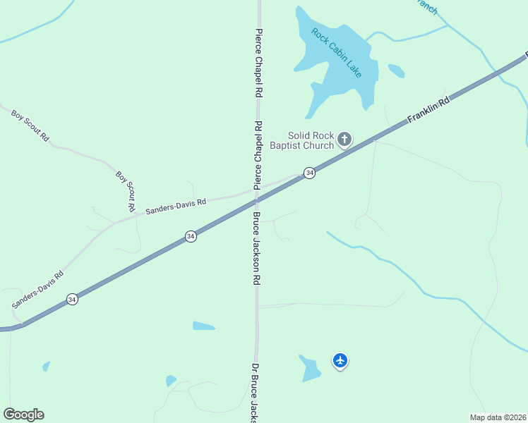 map of restaurants, bars, coffee shops, grocery stores, and more near 12 Doctor Bruce Jackson Road in Newnan