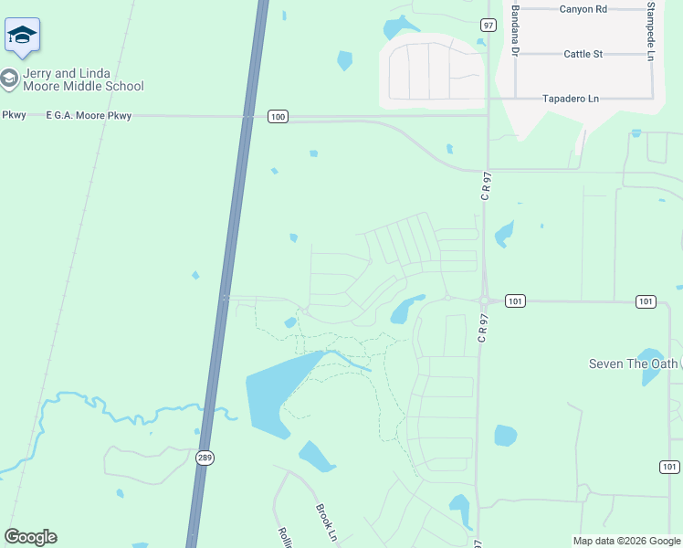map of restaurants, bars, coffee shops, grocery stores, and more near Whitetail Road in Celina