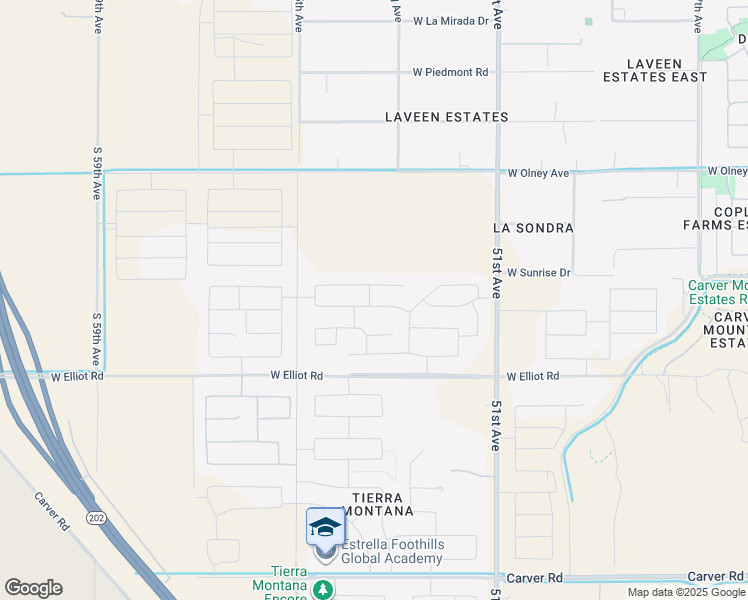 map of restaurants, bars, coffee shops, grocery stores, and more near 5334 West Western Star Boulevard in Phoenix