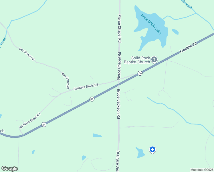 map of restaurants, bars, coffee shops, grocery stores, and more near 144 Sanders-Davis Road in Newnan